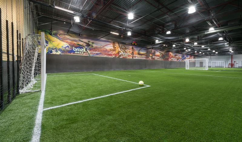 3 indoor fields, free parking, wifi, plenty of seating